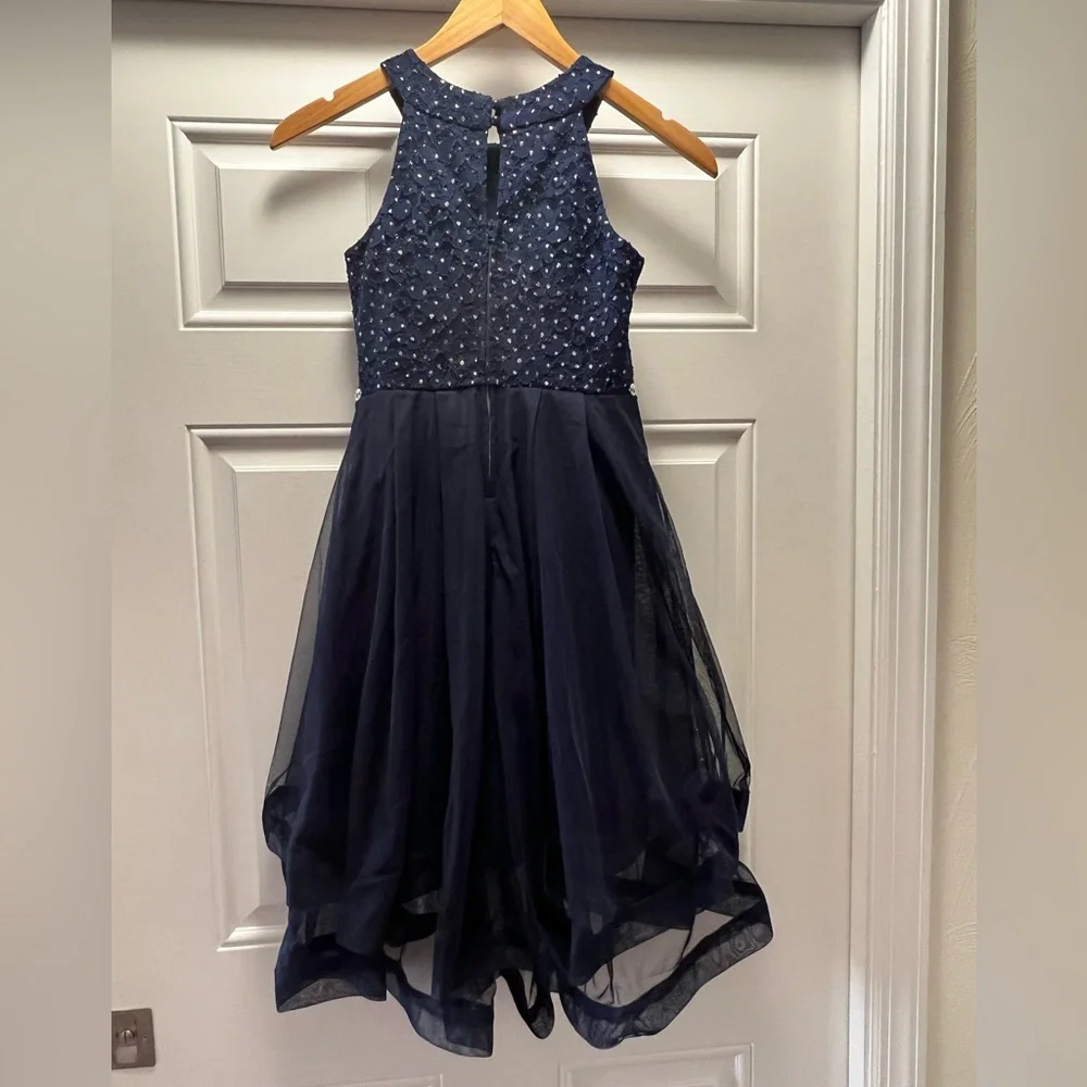 Speechless Girls 10 Navy sleeveless dress - Picture 2 of 11